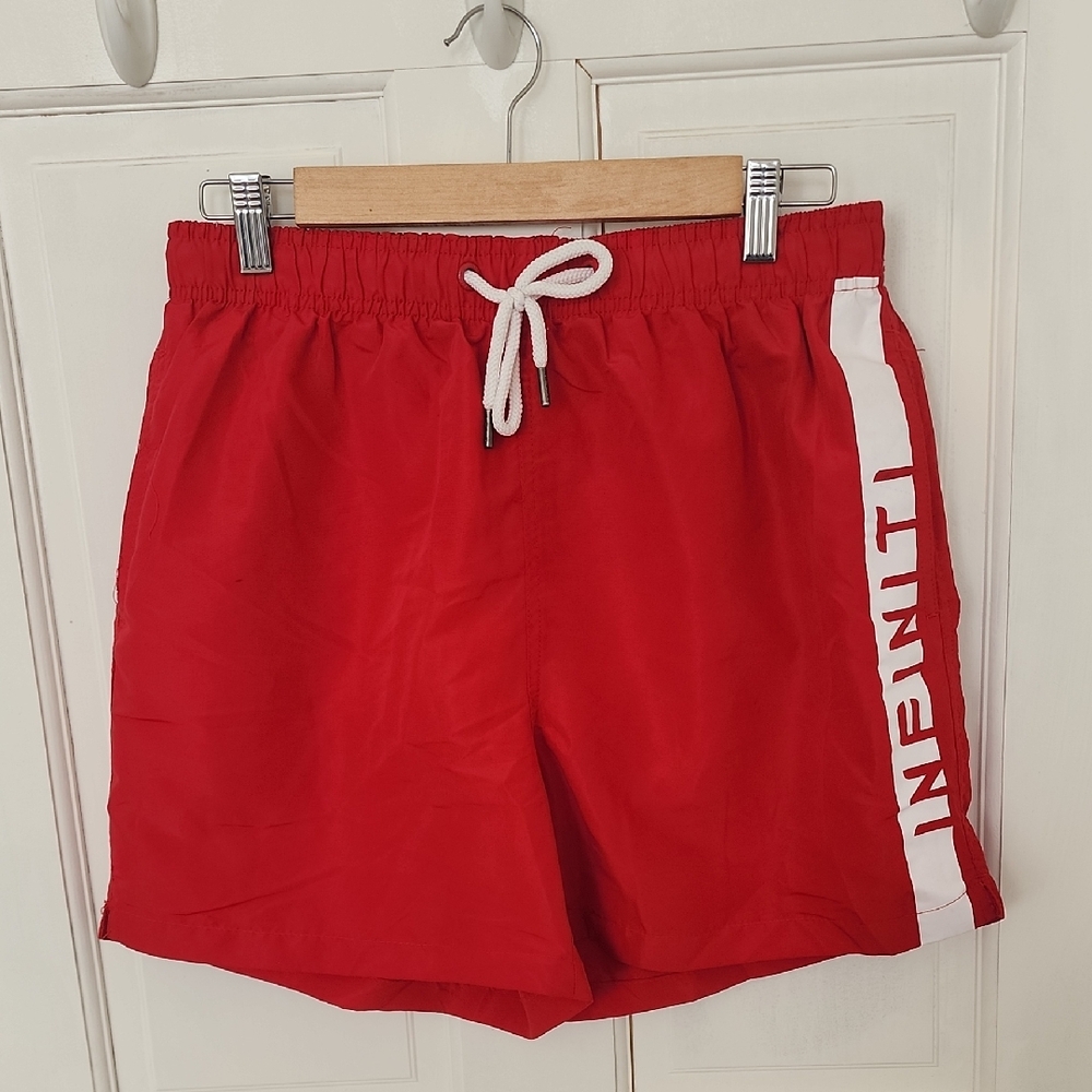 Men's Red Athletic Shorts